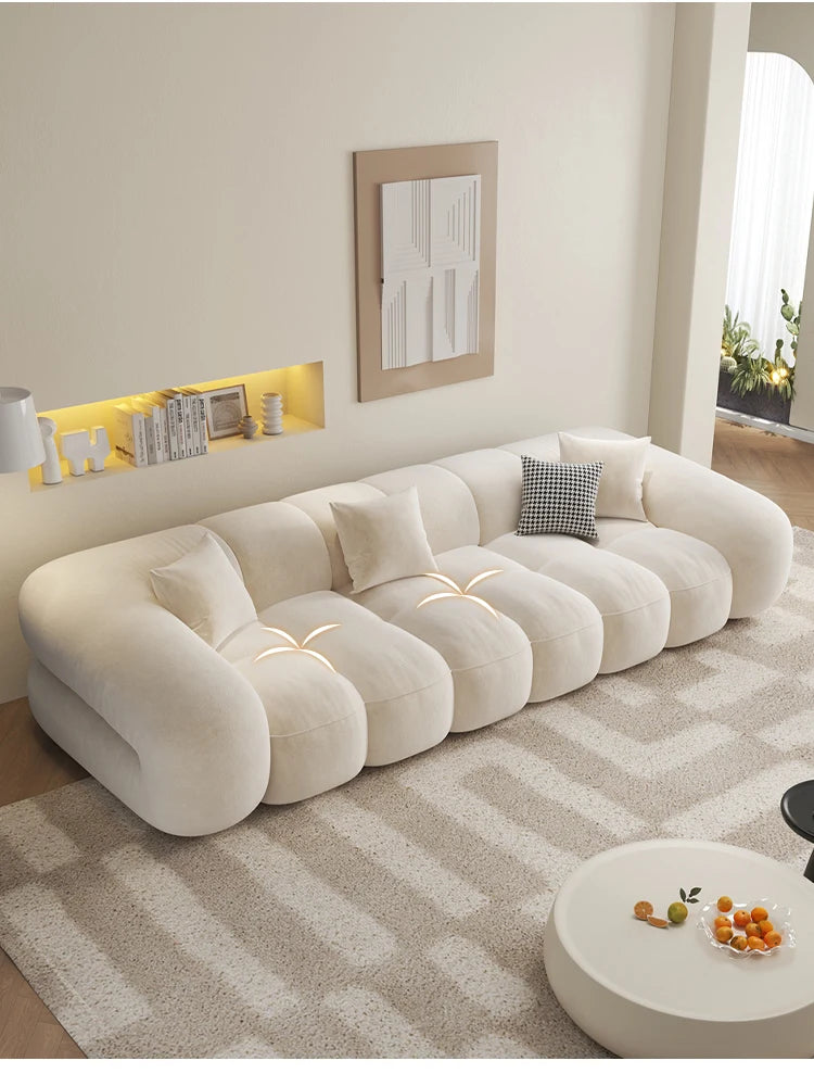 Designer Luxury Living Room Sofas House Nordic Family Elegant Relaxing Sofa Economic Apartment Minimalist Divano Hotel Furniture