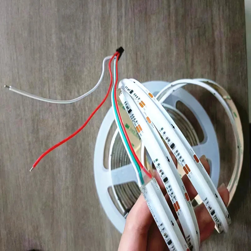 COB RGBCCT Waterproof IP67 DC24V LED Strip Light  84RGB CCT Dotless Flexible FCOB LED Tape Ribbon Lamp for Room Decoratio0LEDs/m