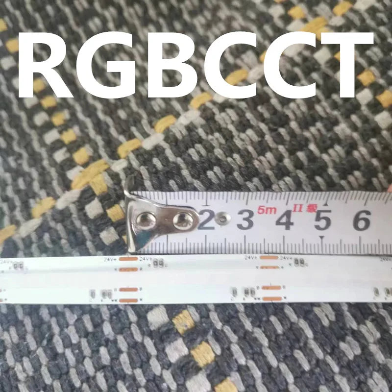 COB RGBCCT Waterproof IP67 DC24V LED Strip Light  84RGB CCT Dotless Flexible FCOB LED Tape Ribbon Lamp for Room Decoratio0LEDs/m