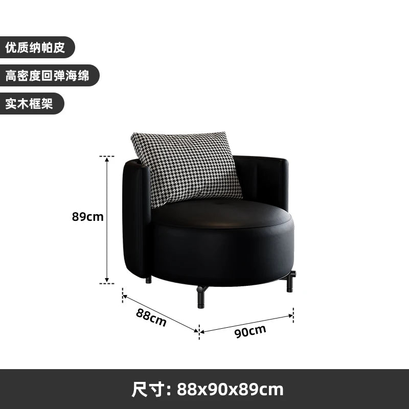 lobby curved sofa light luxury sales office negotiation beauty salon club reception lounge area sofa combination