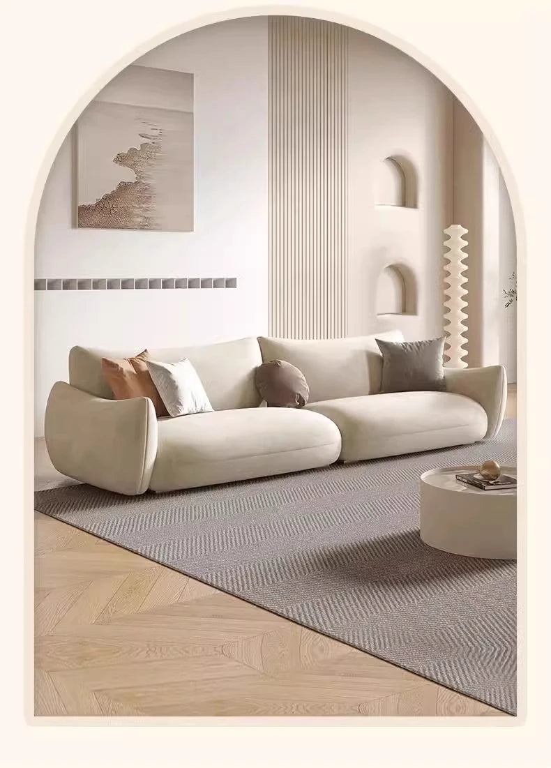 Nordic Cloud Living Room Sofas Cream Loveseat Tiny House Comfortable Living Room Sofas Relaxing Ergonomics Muebles Furniture