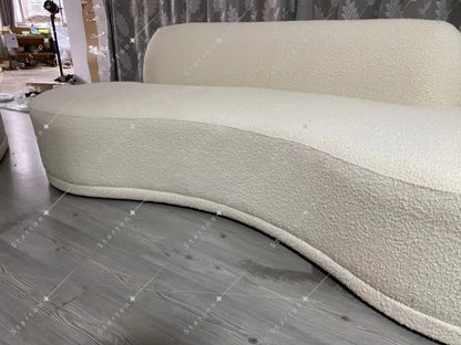 Curved Couches Luxury Lounge Suite Sets Luxurious Modern 3 Seater Upholstered Furniture Curved Sofa for Living Room