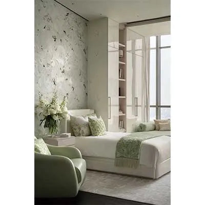 MOON.QG Warm Scene Backgrounds For Photography Beds Curtains Green Plants Backdrop Poster Accessories Birthday Decorations Photo