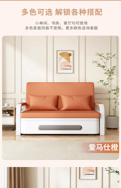 Sofa bed folding dual-purpose small apartment 2024 Internet celebrity new living room 1.2 multi-function single and double retra