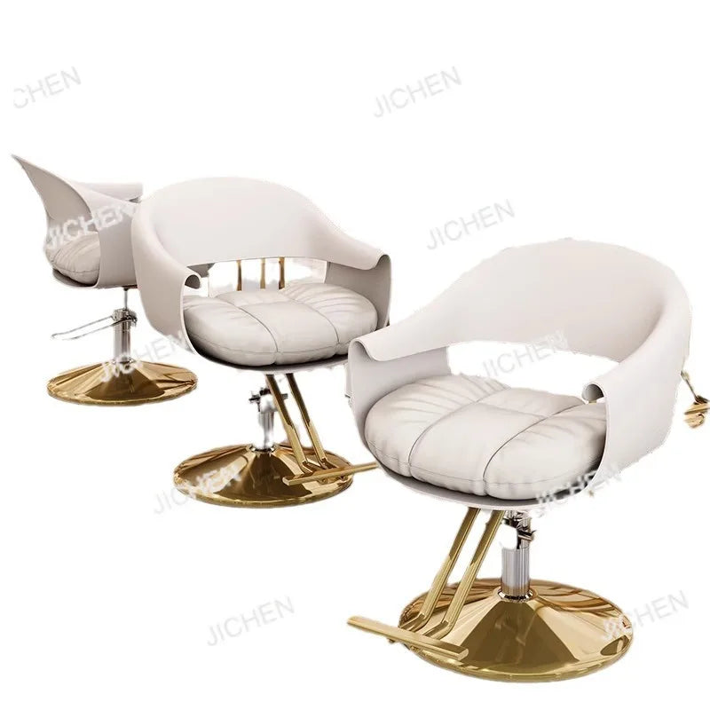 Hair salon special lift rotating fashion hair cutting seat light luxury ironing barber shop chair