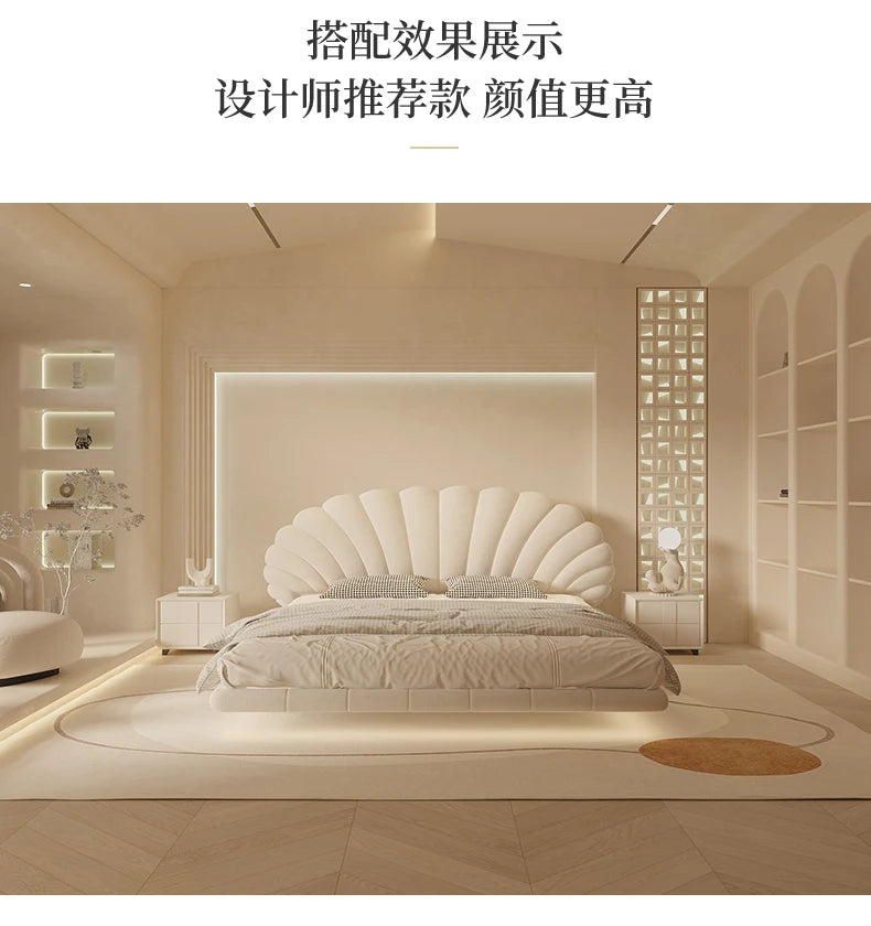 Lit 180x200 Double Bed 2-Person Bedroom Furniture Lit 180x200 Soft Twin Frame Double Beds Soft Luxury Bedroom Bed Furniture