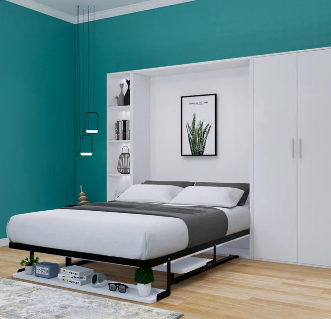 High Quality Modern Style Murphy Wall Bed Intimate Integrated Design Multi Function Vertical Rotating Murphy Bed for Apartment