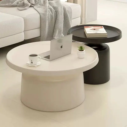 Nordic creative wrought iron coffee table combination small apartment living room modern simple household round