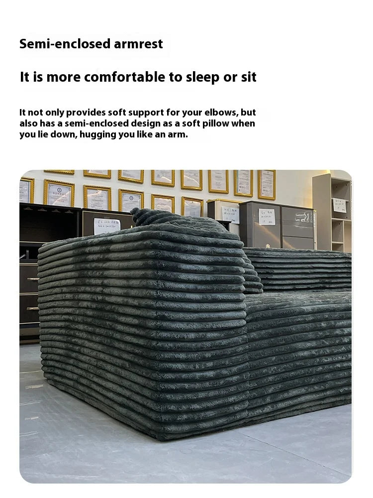 Living Room Nordic Compressed Sofa Minimalist Recliner Apartment Cinema Compressed Sofa Design Elegant Bank Home Furnitures