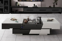 Clear Simple Adjustable Coffee Table Multi Function Lifting Living Room Side Table Modern Design Mesa Auxiliar Home Furniture