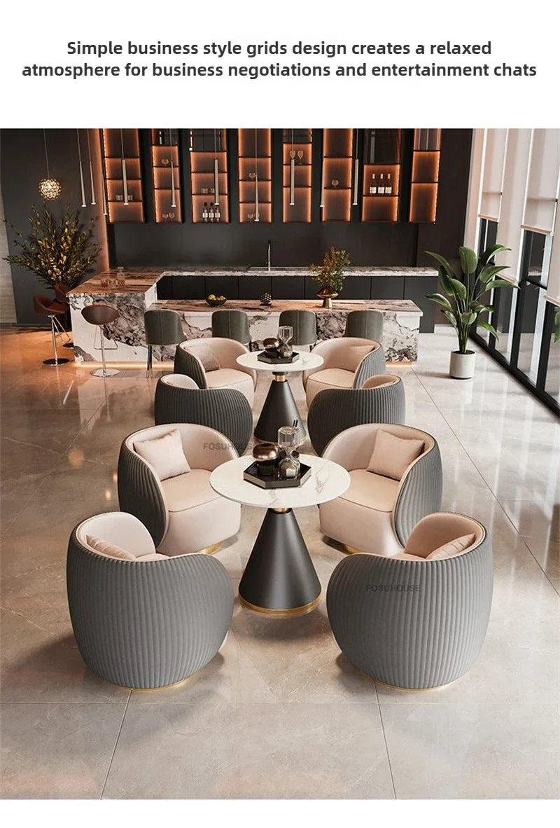 Nordic Designer Armchairs Hotel Lobby Negotiation Chair Living Room Chairs Home Furniture Luxury Conference Chair