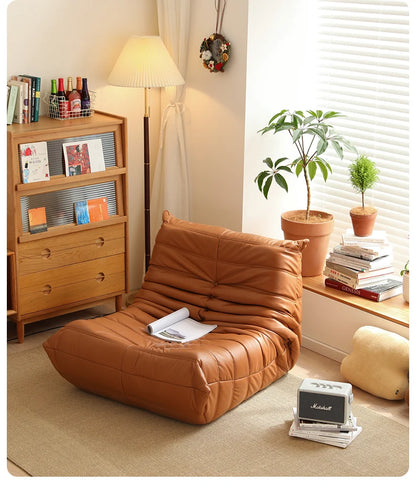 Lazy sofa single leisure chair modern simple technology leather ins
