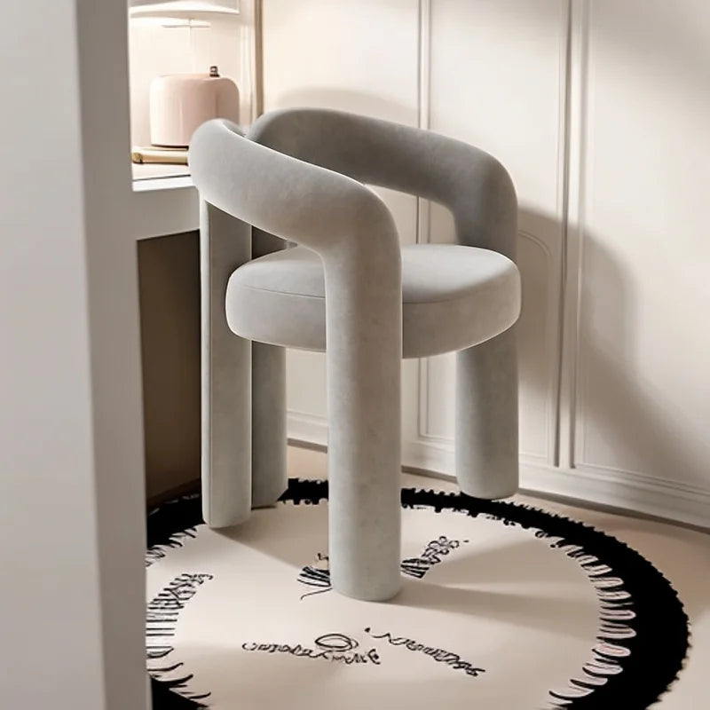 Bedroom Makeup Stool Light Luxury Senior Dresser Chair Home Dining Chair Nail Salon Back Chair