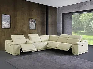 Modern 6-Piece Modular Sectional Sofa Set in Plush Chenille Upholstery for Comfortable Living Room Furniture - Durable Plywood