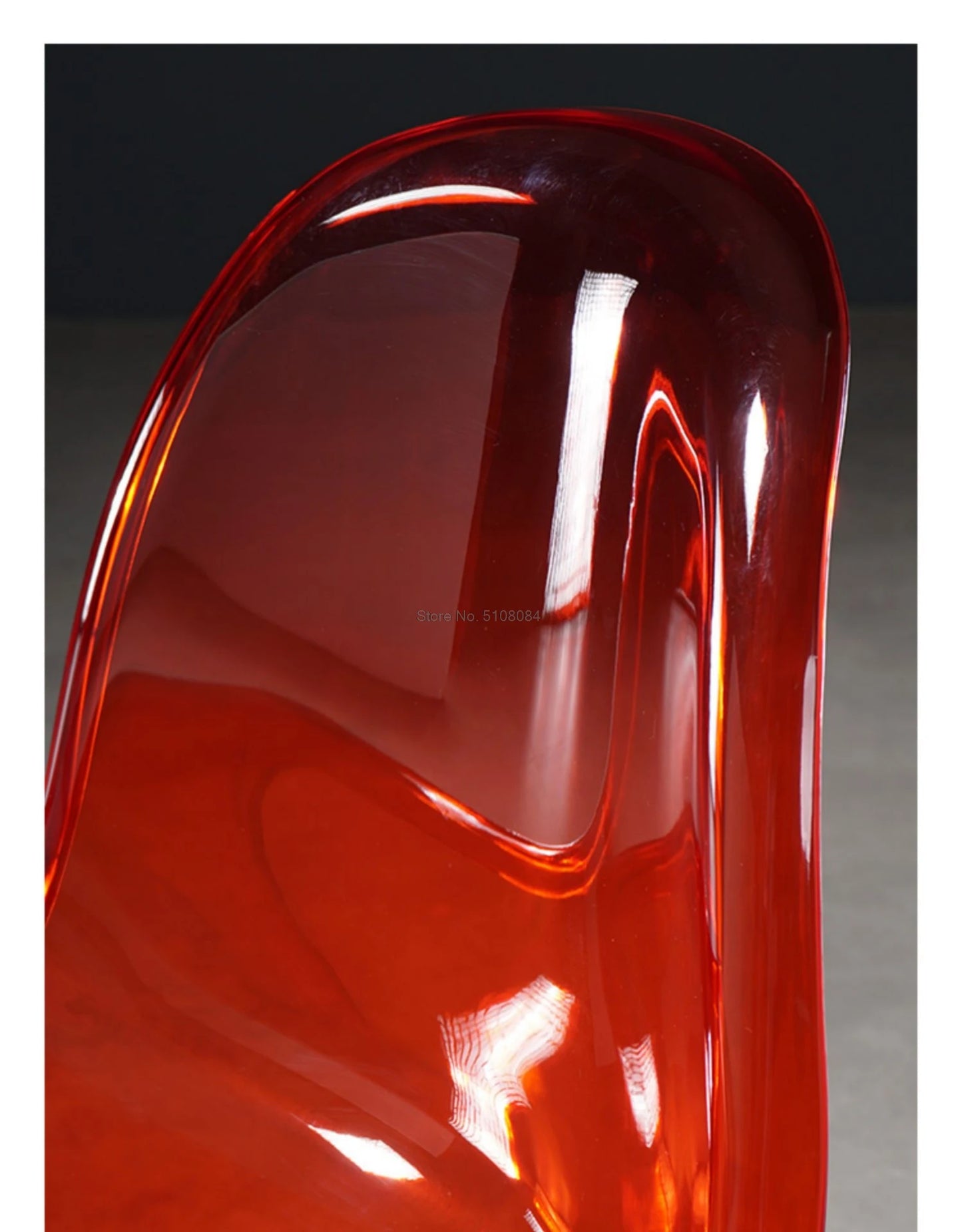 Creative Living Room Dining Stool Crystal Transparent Dining Stool Furniture Modern Minimalist Plastic Dining Chair