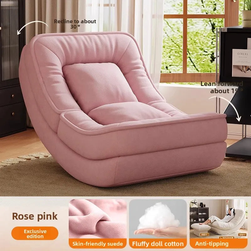 Moon Kennel Rocking Chair Reclining Chair Adults Sleeping Lazy Sofa Chair Balcony Home Lounge Chair