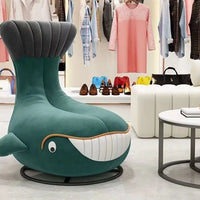 Rotating shark whale apartment 360 can be transferred to self-produced and self-sold dormitory light luxury Internet celebrity s