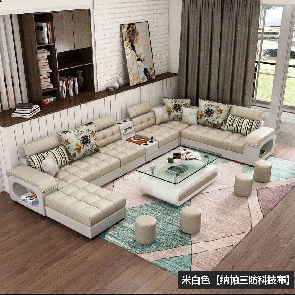 Luxury Minimalist Sofa Multifonction Sectional Storage Massage Sofa Modern Living Room Muebles Para El Hogar Home Furniture