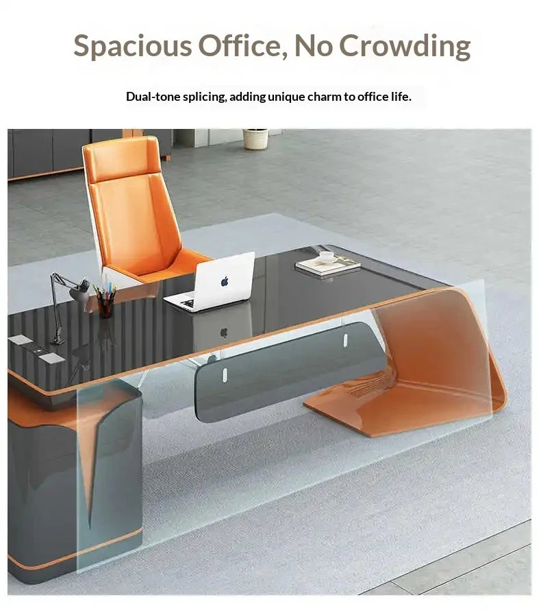 Executive Light Luxury Office Desk in Stock Designer Storage Organizer Computer Desks L Shaped Quality Escritorio Furniture