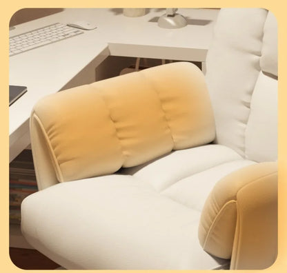 Computer Chair Office Backrest Lazy Sofa Chair Bedroom Reclining Seat Adjustable E-sports Chair Office Furniture with Footstool