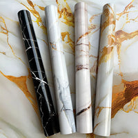 1 roll of marble self-adhesive wallpaper PET waterproof, flame-retardant, oil proof sticker background wall decorative wallpaper