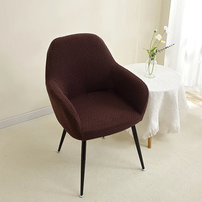 1/2pcs Jacquard Chair Covers High Arm Dining Chair Cover Elastic Chair Seat Slipcover Protector for Wedding Living Room Home