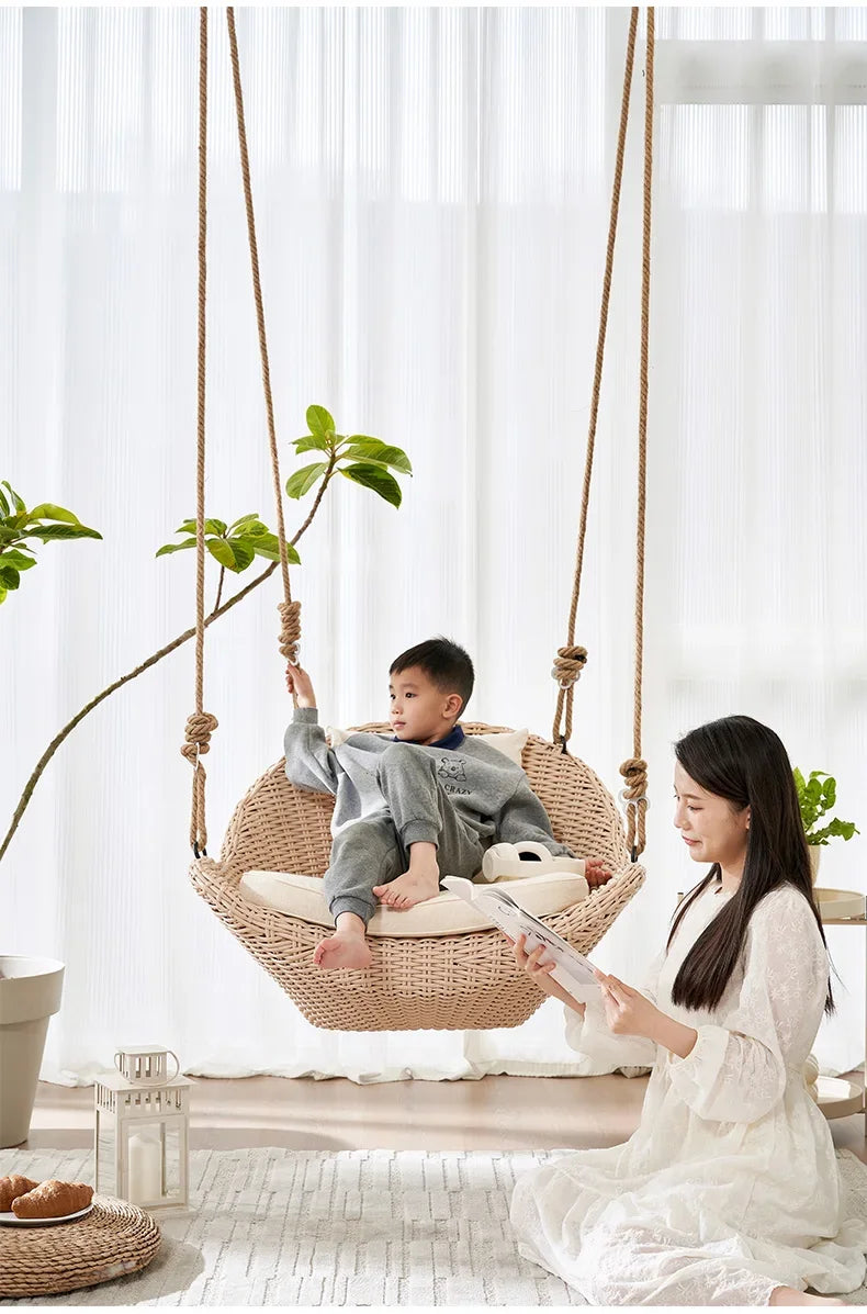 Hanging basket chair indoor swing household hanging hammock rocking balcony Internet celebrity swing hanging