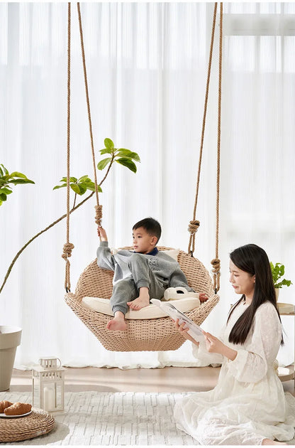Hanging basket chair indoor swing household hanging hammock rocking balcony Internet celebrity swing hanging