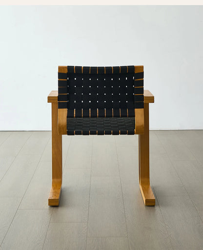 LTT Armchair Bauhaus Vintage French Solid Wood Dining Chair Medieval Back Chair