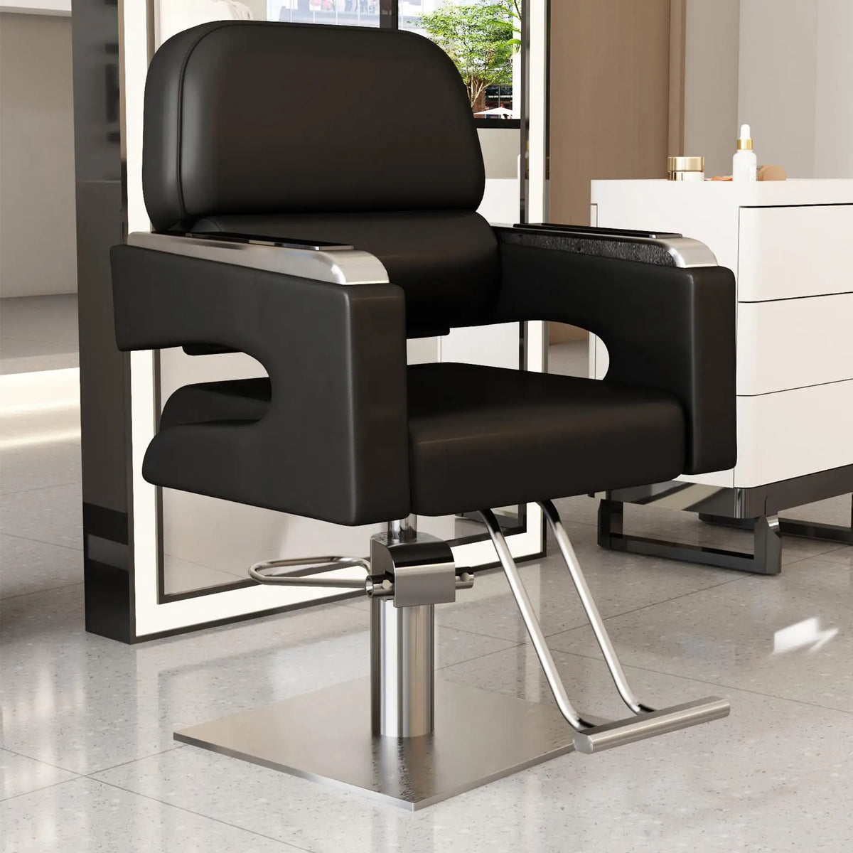 Creative Luxury Barber Chairs Modern Simple Style Minimalist Salon Chairs Space Saving Italian Friseurstuhl Salon Furniture