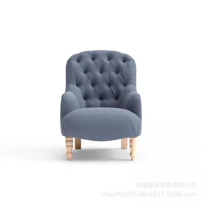 American solid wood single leisure sofa bedroom study single chair