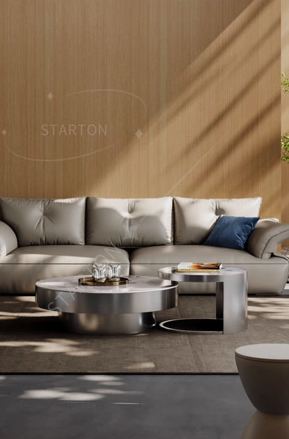 Aesthetic Coffee Table Round Storage Designer Modern Coffee Table Small Salon Metal Mesa De Centro Sala Home Furniture