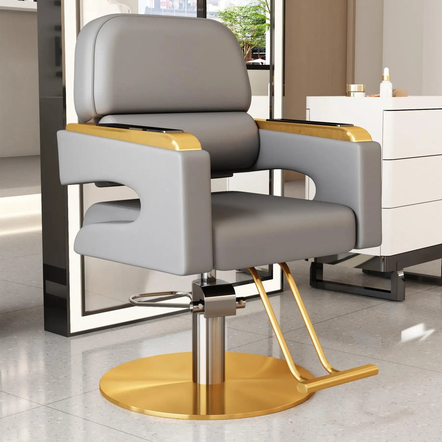 Creative Luxury Barber Chairs Modern Simple Style Minimalist Salon Chairs Space Saving Italian Friseurstuhl Salon Furniture