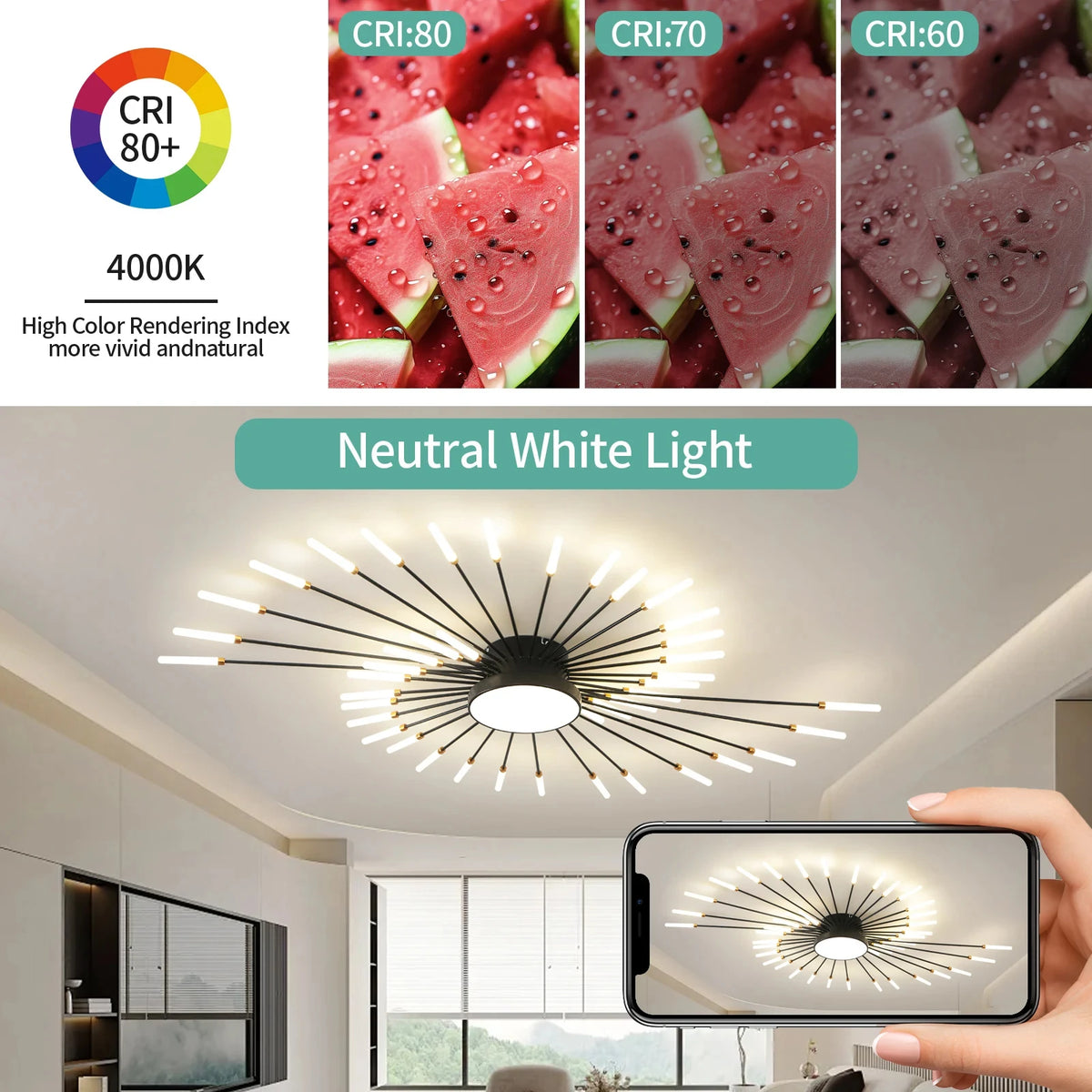 Creative Fan Shaped LED Ceiling Lamp Modern Living Room Light Home Decor Dining Bedroom Kids Room Interior Ceiling Pendant Lamp