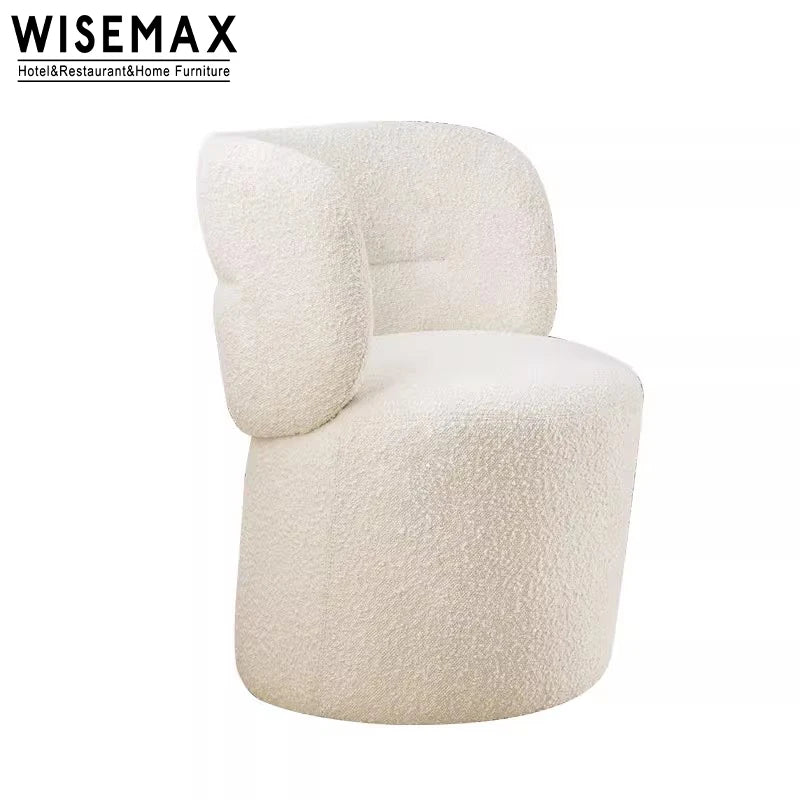 Wooden frame casual coffee chair elegant designer single waiting lounge sofa home living room