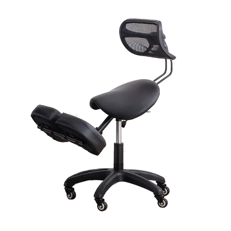 Kneeling Chair Adult Ergonomic Orthopedic Seat Saddle Chair Double Cushion Adjustable Anti-Humpback Positive Posture Study Chair