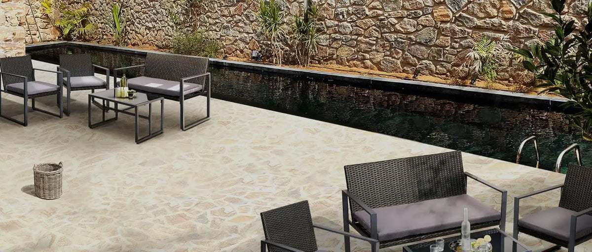 Set of 6 Outdoor Dining Chairs Stackable Patio Deck Chair, Lounge Garden Furniture Seating Backyard Indoor, Steel Textile Fabri