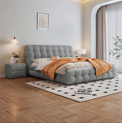 Luxury Modern Bedroom Furniture Storage Multifunctional Leather Fabric king Size Wood Beds