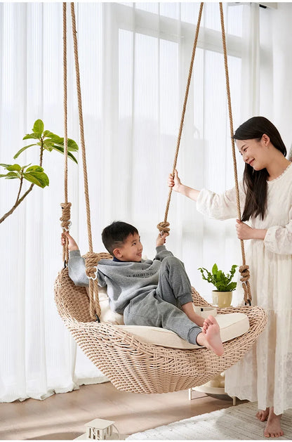 Hanging basket chair indoor swing household hanging hammock rocking balcony Internet celebrity swing hanging