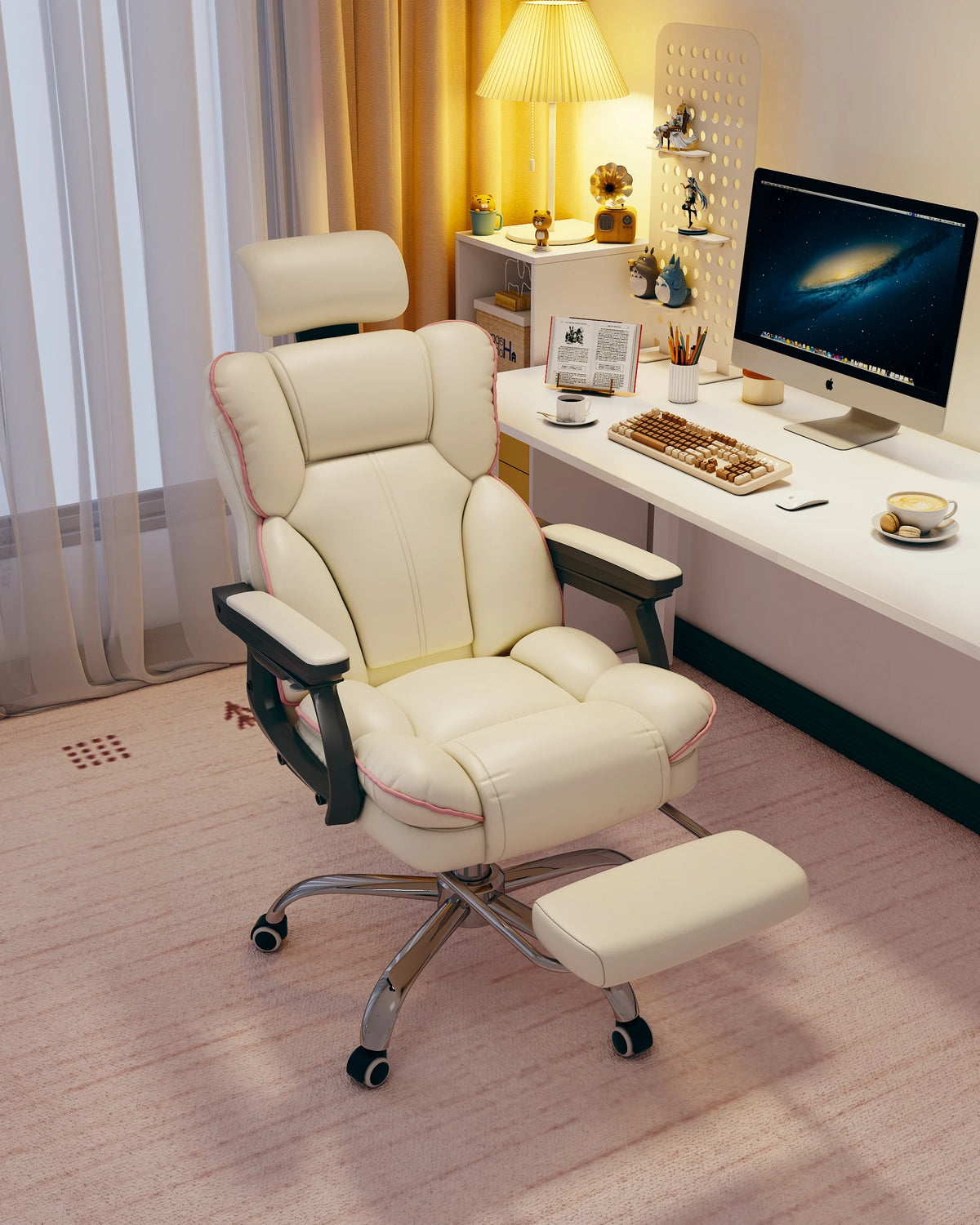 Ergonomic Chair PU Leather Computer Gaming Chairs Executive Gamer Chair Adjustable High Back Office Chair Office Furniture