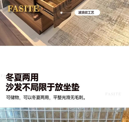 Solid wood sofa black walnut living room new new Chinese-style small apartment storage box body dual-purpose