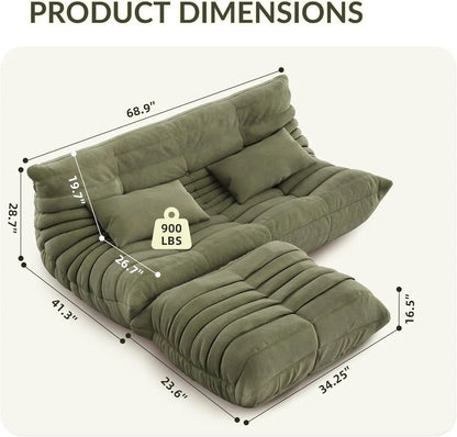 Single seat caterpillar sofa, stylish and luxurious, suitable for use in living rooms, bedrooms, hotels, and shopping malls