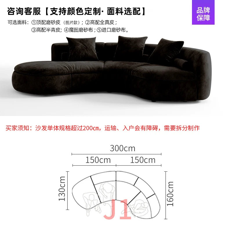 Oversized Black Living Room Sofas Minimalist Nordic Modern Living Room Sofas Lounge Lounge Couch Wohnzimmer Furniture For Home
