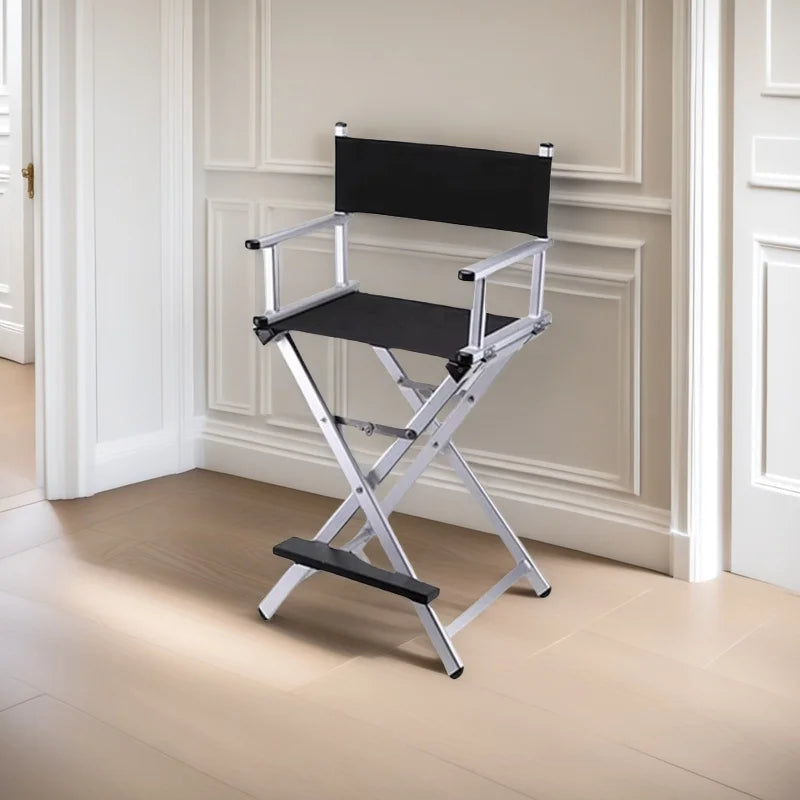 High Aluminum Frame Makeup Artist Director Chair Foldable Outdoor Furniture Lightweight Portable Folding Director Makeup Chair