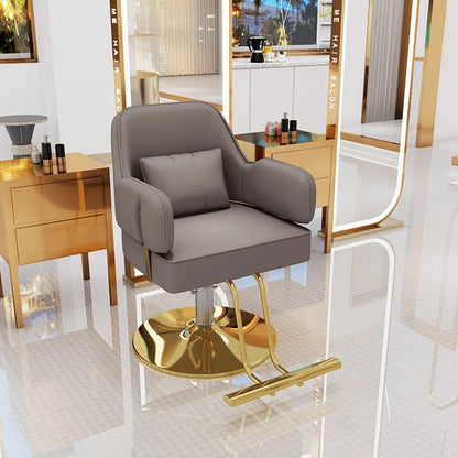 Luxury High Quality Hair Salon Haircut Chair for Beauty Salon Adjustable High Seat Barber Chair Salon