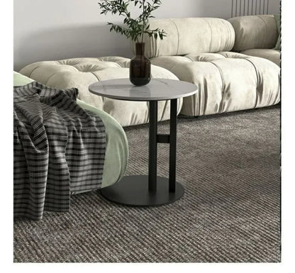 Bright Oval Coffee Tables for Tea Room Italian Rock Slab Easy To Clean Side Table Luxury Tables for Living Room a
