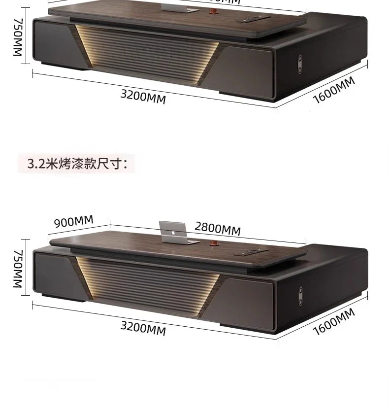 Luxury L Shaped OfficeDesks Home Office Writing Desk Modern Computer Desks With Drawers Mid Century Executive Desk Accessories