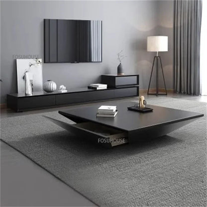 Italian Light Luxury Tea Table Modern Creative Personality Coffee Table Living Room Furniture Small Apartment Living Room Table