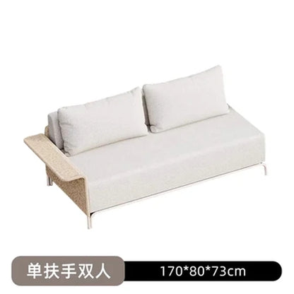 Outdoor Sofa Rattan Courtyard Garden Waterproof and Sunscreen Villa Sofa Simple Combination Rattan Furniture