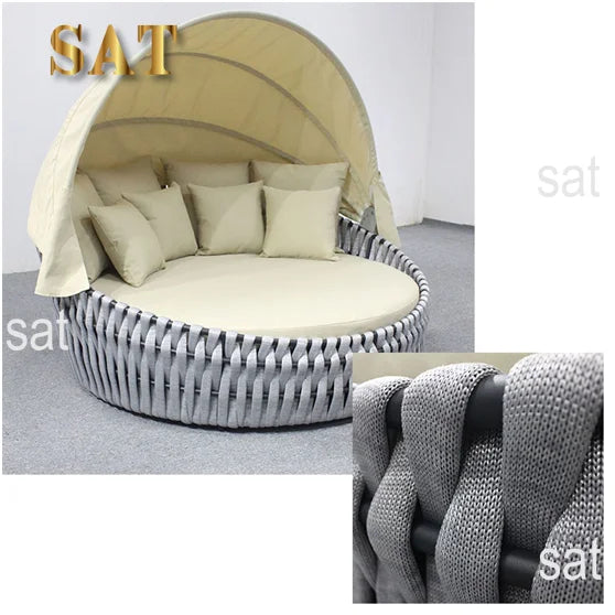 Garden Rope Outdoor Garden Furniture Lounge Daybed Sofa Outdoor Sunbed